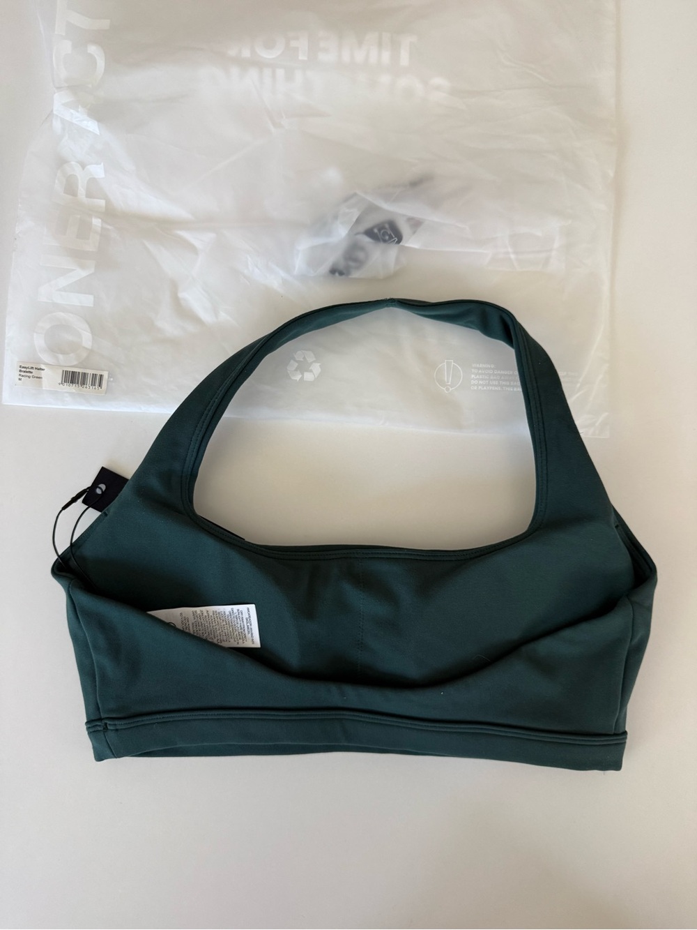 Oner Active Easy Lift Halter Bralette Racing Green M - Picture 2 of 3